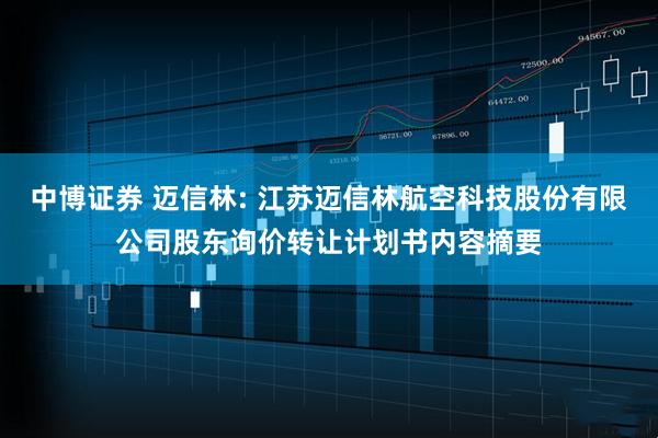中博证券 迈信林: 江苏迈信林航空科技股份有限公司股东询价转让计划书内容摘要