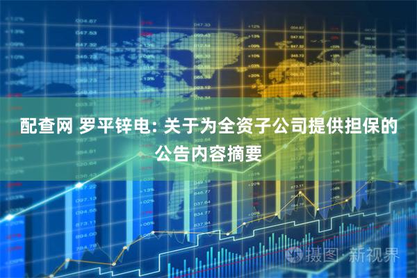 配查网 罗平锌电: 关于为全资子公司提供担保的公告内容摘要