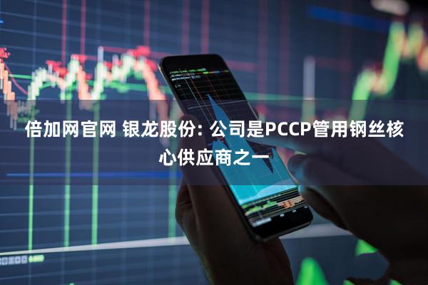 倍加网官网 银龙股份: 公司是PCCP管用钢丝核心供应商之一